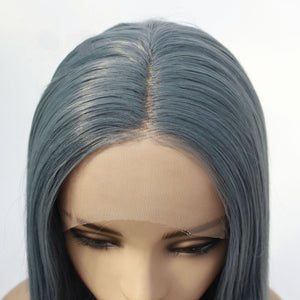 26" Ash Blue Lace Front Wig 457
