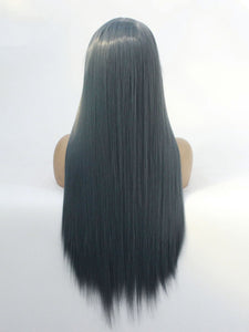 26" Ash Blue Lace Front Wig 457