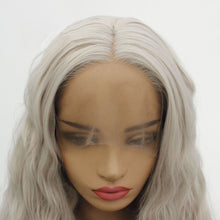 Load image into Gallery viewer, 26&quot; Gray Wavy Lace Front Wig 479