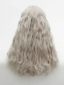 26" Gray Wavy Lace Front Wig 479
