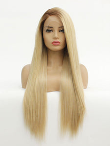 Rooted Mixed Blonde Lace Front Wig 460