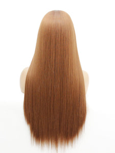 26" 30# Light Auburn Lace Front Wig 459