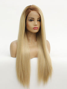 Rooted Mixed Blonde Lace Front Wig 460