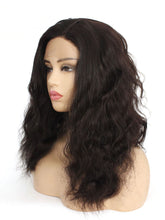 Load image into Gallery viewer, 2# Darkest Brown Natural Wavy Lace Front Wig 180