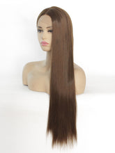 Load image into Gallery viewer, 26&quot; 8# Light Chestnut Brown Lace Front Wig 473