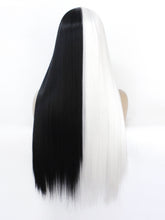 Load image into Gallery viewer, Half White Half Black Lace Front Wig 153