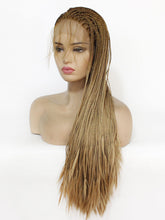 Load image into Gallery viewer, Gradient Brown Braided Lace Front Wig 442