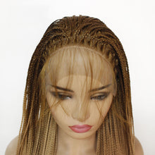 Load image into Gallery viewer, Gradient Brown Braided Lace Front Wig 442