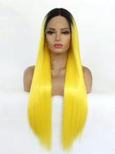 Load image into Gallery viewer, Rooted Yellow Lace Front Wig 437