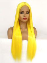 Load image into Gallery viewer, Lemon Yellow Lace Front Wig 436