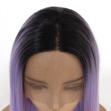 Load image into Gallery viewer, 26&quot; Rooted Lilac Lace Front Wig 466