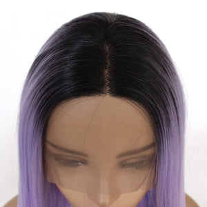 26" Rooted Lilac Lace Front Wig 466