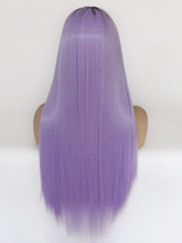Load image into Gallery viewer, 26&quot; Rooted Lilac Lace Front Wig 466