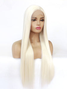 #60 Silver White Lace Front Wig 177