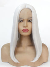 Load image into Gallery viewer, Light Silver Grey Bob Lace Front Wig 175