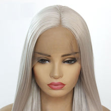 Load image into Gallery viewer, Medium Gray Lace Front Wig 616