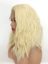 Load image into Gallery viewer, 14&quot; French Vanilla Blonde Wavy Lace Front Wig 443