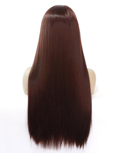 #33 Dark Auburn Lace Front Wig 174