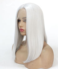 Load image into Gallery viewer, Light Silver Grey Bob Lace Front Wig 175