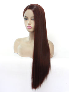 #33 Dark Auburn Lace Front Wig 174