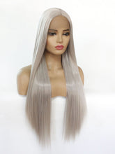 Load image into Gallery viewer, Medium Gray Lace Front Wig 616