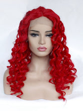 Load image into Gallery viewer, 26“ Red Curly Lace Front Wig 550