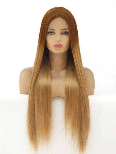 Gradient Brown Lace Front Wig 434