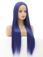 Load image into Gallery viewer, 26&quot; Navy Blue Lace Front Wig 439