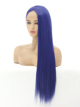 Load image into Gallery viewer, 26&quot; Navy Blue Lace Front Wig 439