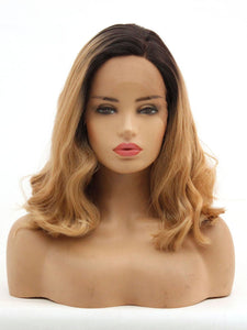 14" Rooted Blonde Lace Front Wig 441