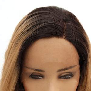 14" Rooted Blonde Lace Front Wig 441