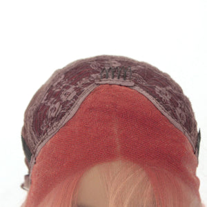 26" Rooted Pink Lace Front Wig 487