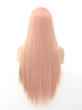 Load image into Gallery viewer, 26&quot; Rooted Pink Lace Front Wig 487