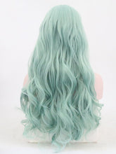 Load image into Gallery viewer, Light Cyan Wavy Lace Front Wig 097