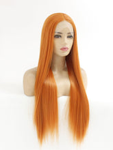 Load image into Gallery viewer, 26“ Light Orange Brown Lace Front Wig 313