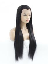Load image into Gallery viewer, 26&quot; Black Widow Peak Lace Front Wig 554