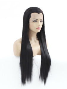 26" Black Widow Peak Lace Front Wig 554