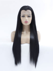 26" Black Widow Peak Lace Front Wig 554