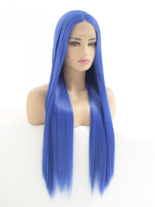 Ultramarine Blue Lace Front Wig 031