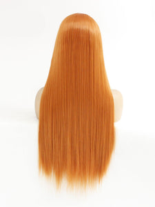 26“ Light Orange Brown Lace Front Wig 313