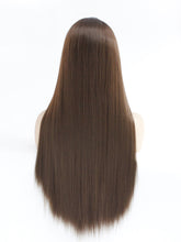 Load image into Gallery viewer, 26&quot; Rooted Light Chesnut Brown Lace Front Wig 546