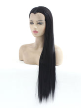 Load image into Gallery viewer, 26&quot; Black Widow Peak Lace Front Wig 554