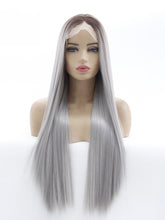 Load image into Gallery viewer, Rooted Gray Lace Front Wig 608