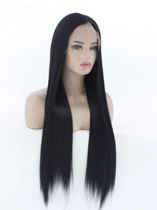 13×6 Natural Black Lace Front Wig 553