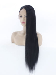 13×6 Natural Black Lace Front Wig 553