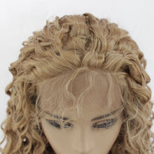 Load image into Gallery viewer, Golden Blonde Curly Lace Front Wig 576