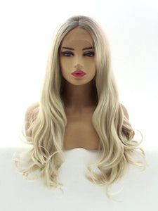 24“  Sandy Blonde Lace Front Wig 559