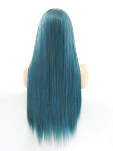 26"  Mixed Blue Lace Front Wig 503