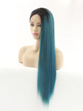 Load image into Gallery viewer, 26&quot;  Mixed Blue Lace Front Wig 503