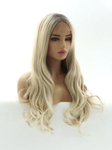 24“  Sandy Blonde Lace Front Wig 559
